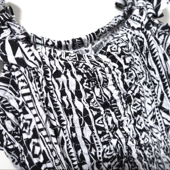 NWT Kiwi + Punch Girls Large Black & White Aztec Tank - Picture 7 of 7